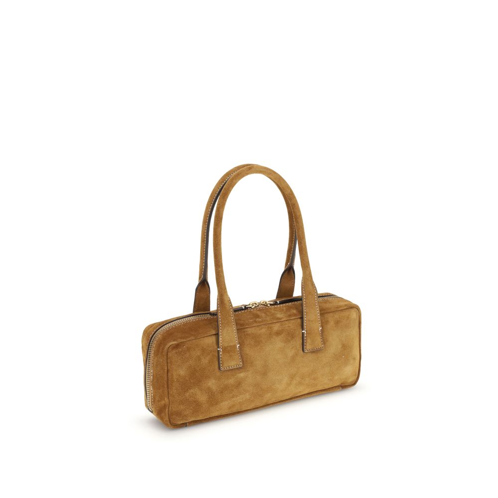 Staud Beigefarbene Kalbshaut Bos Taurus Schultertasche